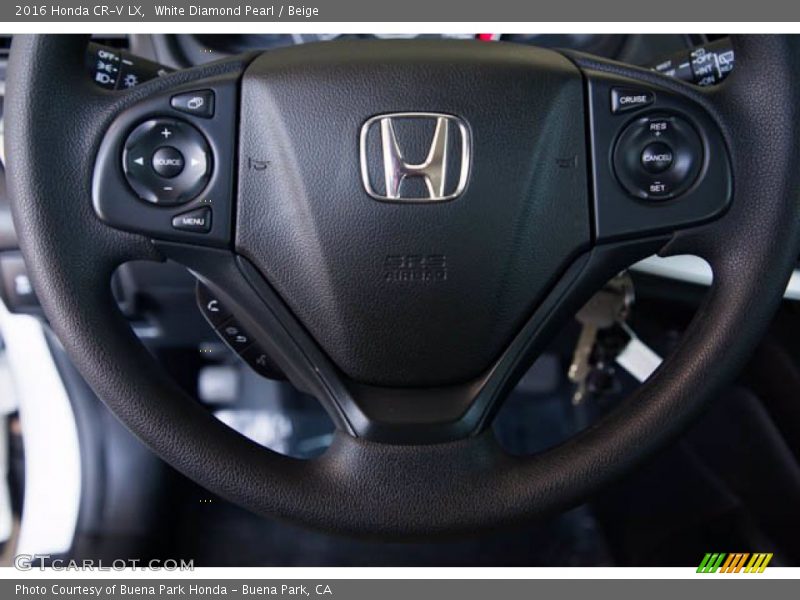 White Diamond Pearl / Beige 2016 Honda CR-V LX