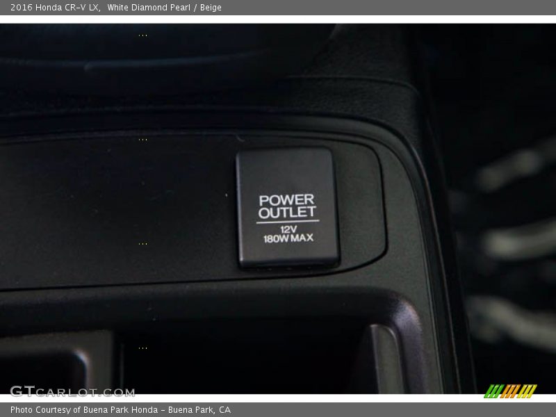 White Diamond Pearl / Beige 2016 Honda CR-V LX