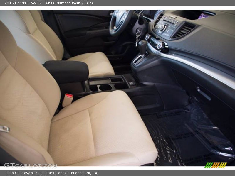 White Diamond Pearl / Beige 2016 Honda CR-V LX
