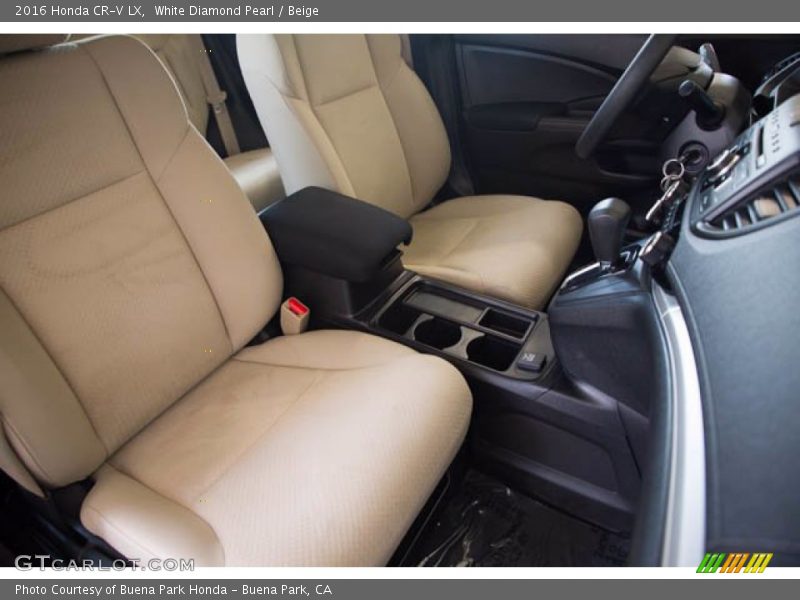 White Diamond Pearl / Beige 2016 Honda CR-V LX