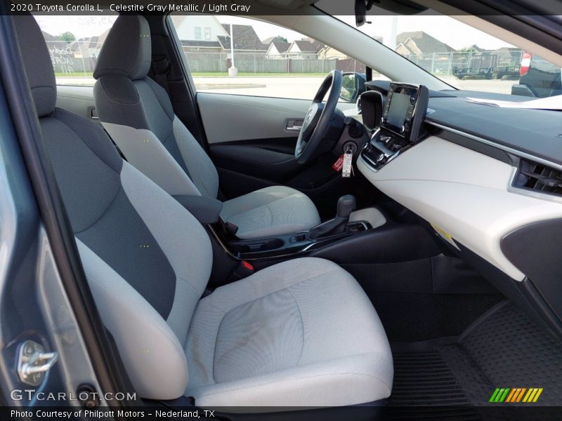 Celestite Gray Metallic / Light Gray 2020 Toyota Corolla L