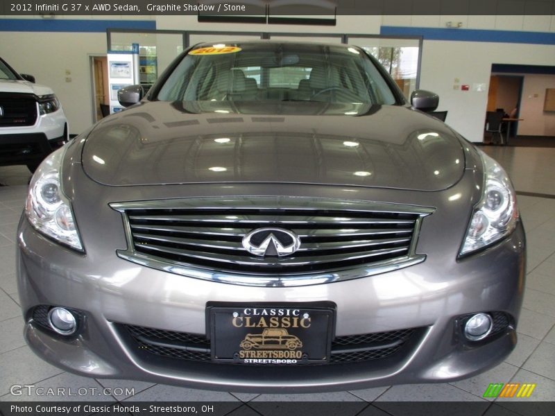 Graphite Shadow / Stone 2012 Infiniti G 37 x AWD Sedan