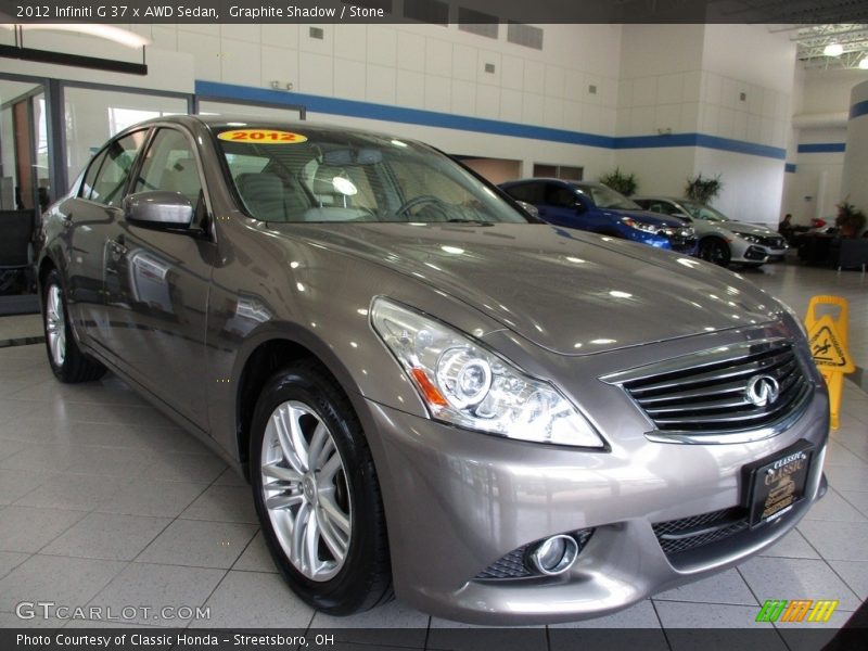 Graphite Shadow / Stone 2012 Infiniti G 37 x AWD Sedan