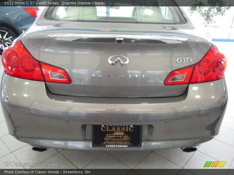 Graphite Shadow / Stone 2012 Infiniti G 37 x AWD Sedan