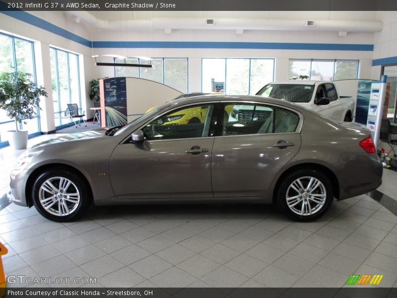 Graphite Shadow / Stone 2012 Infiniti G 37 x AWD Sedan