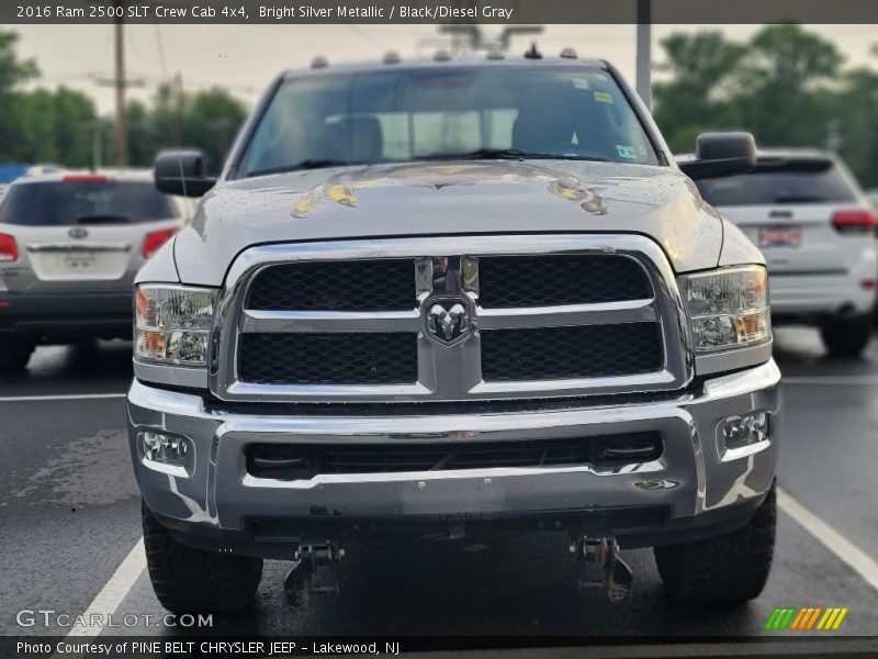 Bright Silver Metallic / Black/Diesel Gray 2016 Ram 2500 SLT Crew Cab 4x4