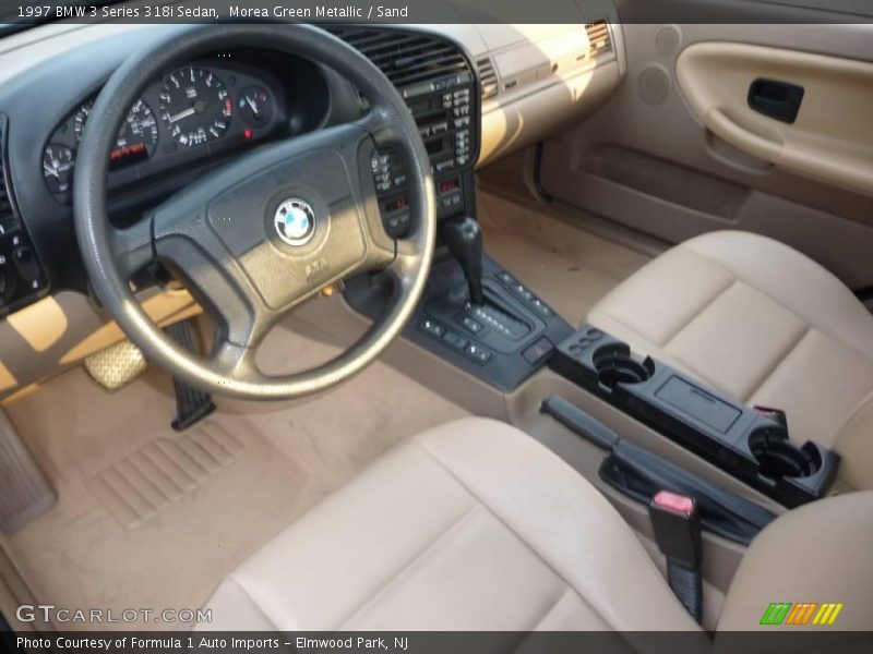 Morea Green Metallic / Sand 1997 BMW 3 Series 318i Sedan