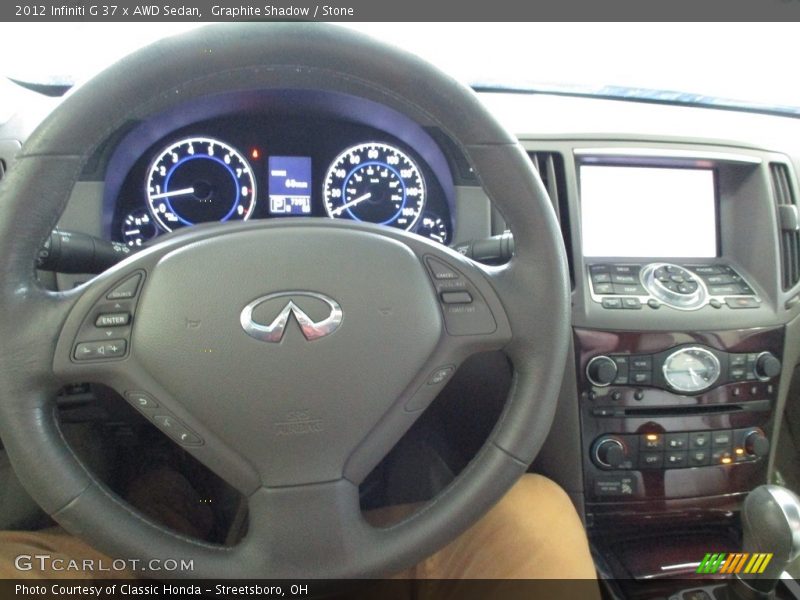 Graphite Shadow / Stone 2012 Infiniti G 37 x AWD Sedan