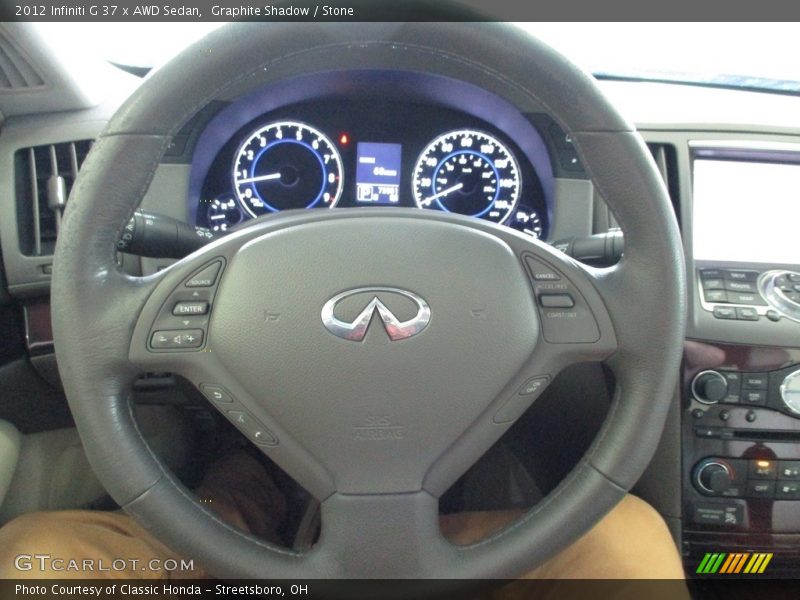 Graphite Shadow / Stone 2012 Infiniti G 37 x AWD Sedan