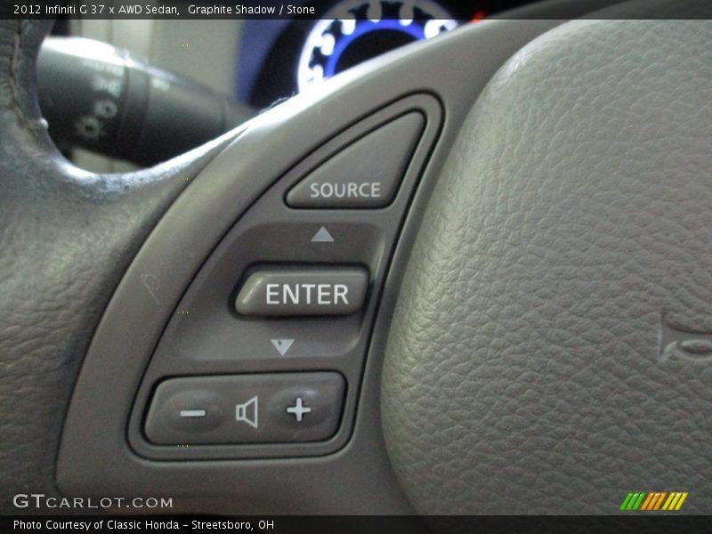 Graphite Shadow / Stone 2012 Infiniti G 37 x AWD Sedan