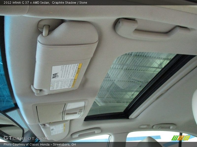 Graphite Shadow / Stone 2012 Infiniti G 37 x AWD Sedan