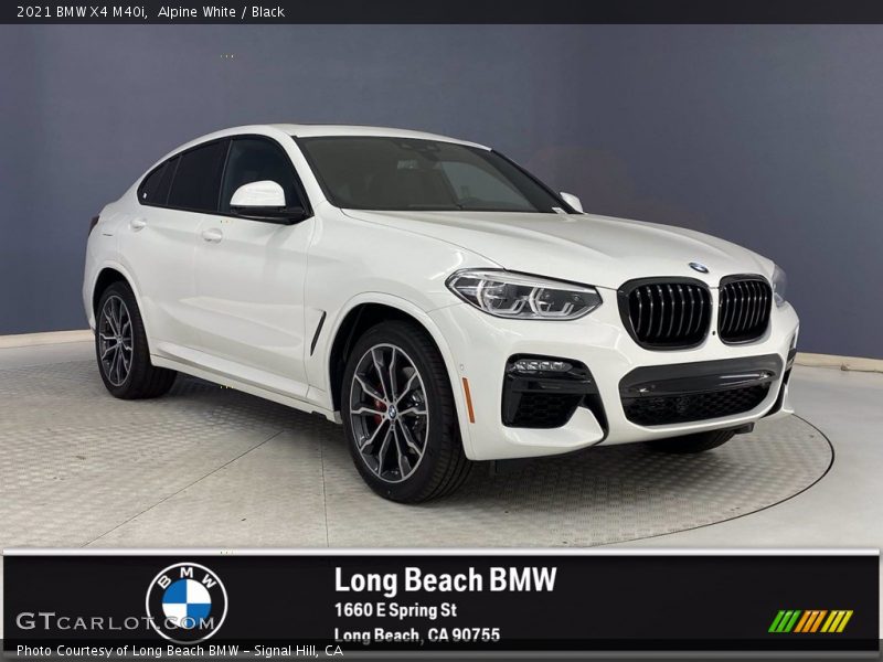 Alpine White / Black 2021 BMW X4 M40i