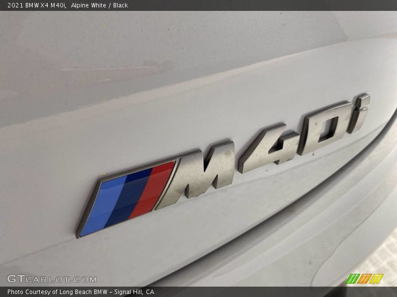 Alpine White / Black 2021 BMW X4 M40i