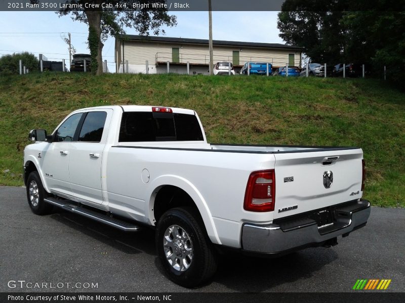 Bright White / Black 2021 Ram 3500 Laramie Crew Cab 4x4