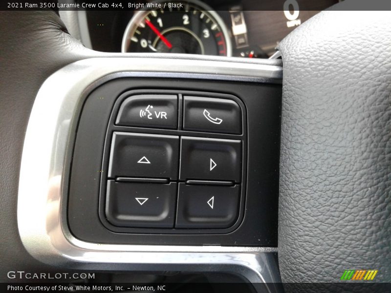 Bright White / Black 2021 Ram 3500 Laramie Crew Cab 4x4