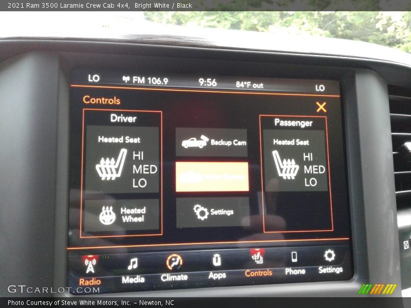 Bright White / Black 2021 Ram 3500 Laramie Crew Cab 4x4