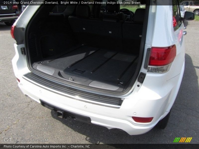 Bright White / Overland Vesuvio Indigo Blue/Jeep Brown 2014 Jeep Grand Cherokee Overland