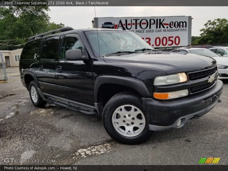 Black / Tan/Neutral 2006 Chevrolet Suburban Z71 1500 4x4