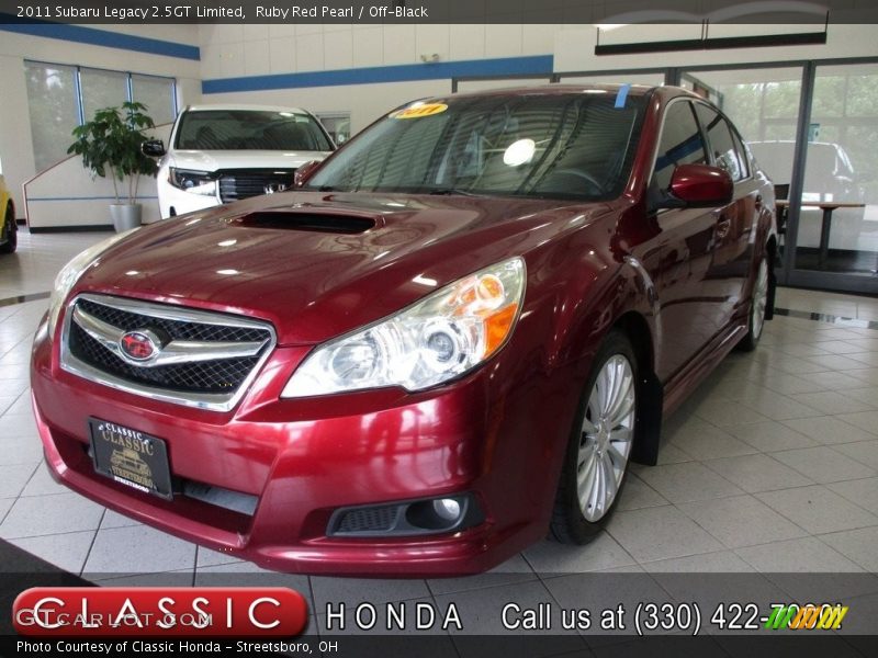 Ruby Red Pearl / Off-Black 2011 Subaru Legacy 2.5GT Limited