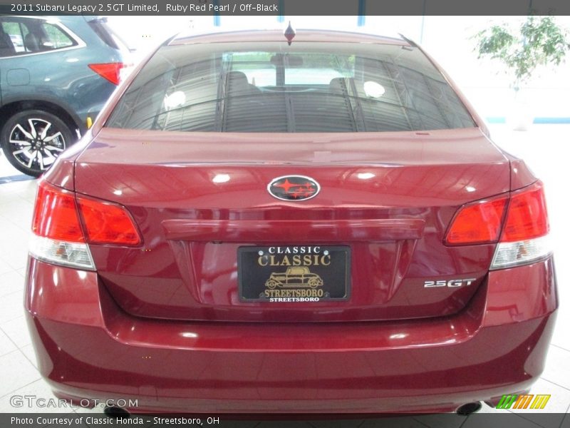 Ruby Red Pearl / Off-Black 2011 Subaru Legacy 2.5GT Limited