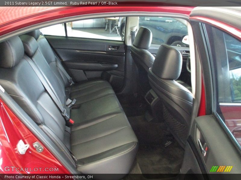 Rear Seat of 2011 Legacy 2.5GT Limited