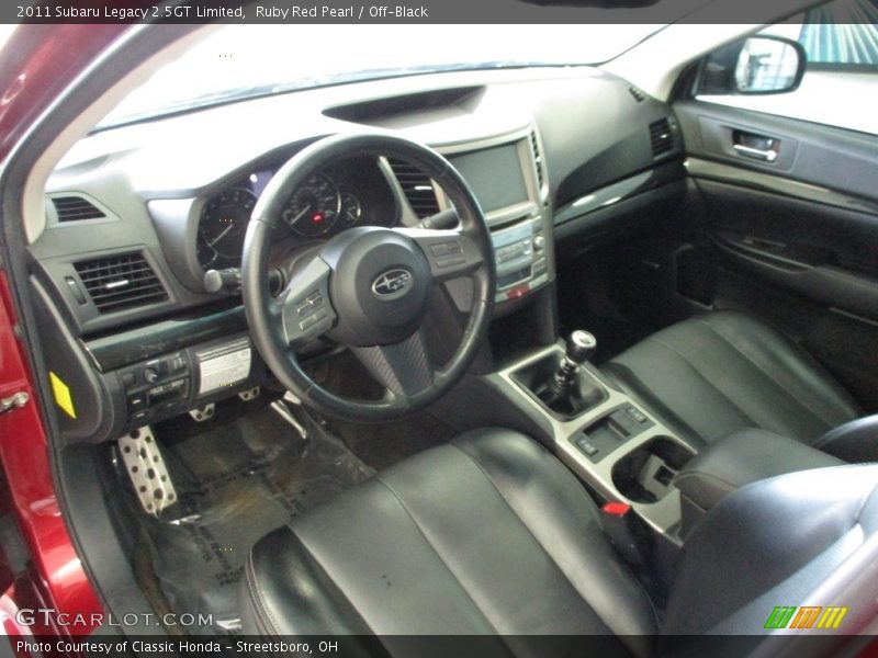  2011 Legacy 2.5GT Limited Off-Black Interior