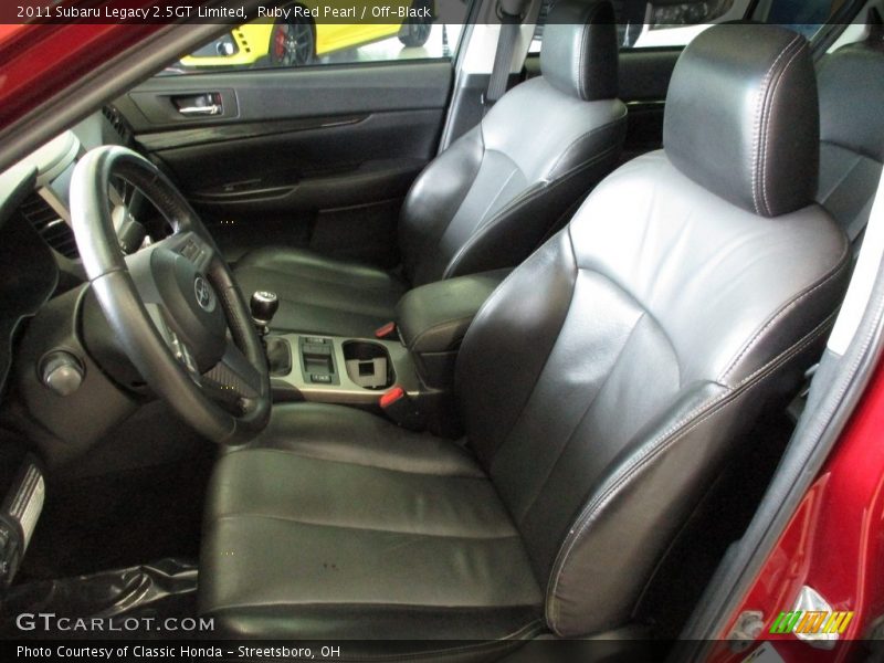 Front Seat of 2011 Legacy 2.5GT Limited