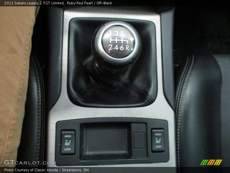  2011 Legacy 2.5GT Limited 6 Speed Manual Shifter