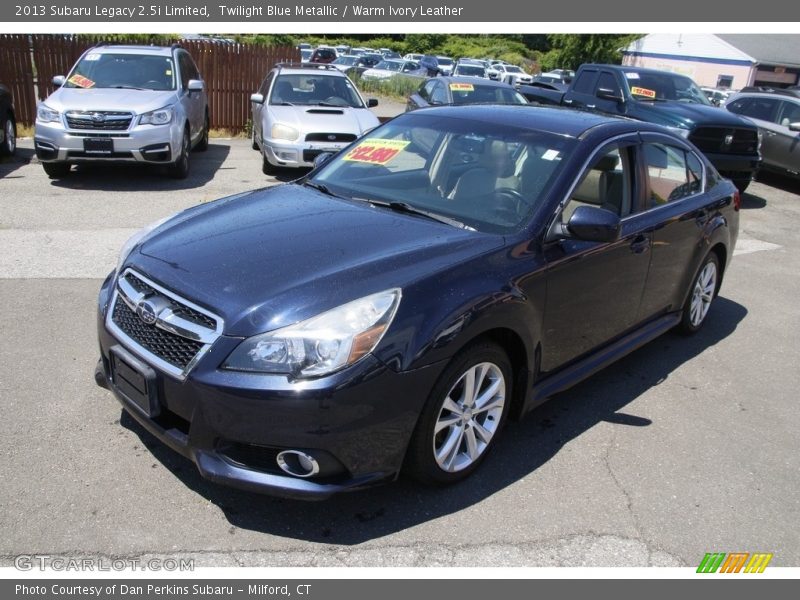 Twilight Blue Metallic / Warm Ivory Leather 2013 Subaru Legacy 2.5i Limited