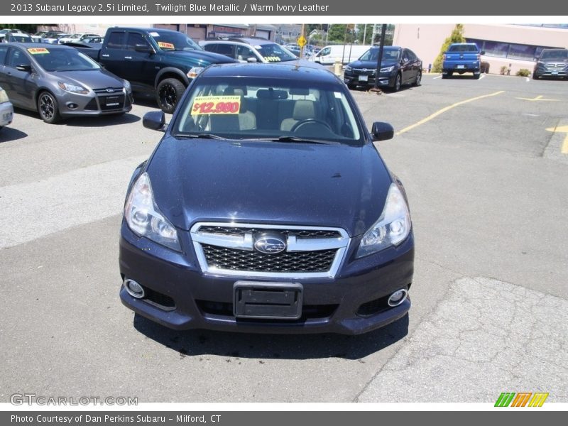 Twilight Blue Metallic / Warm Ivory Leather 2013 Subaru Legacy 2.5i Limited