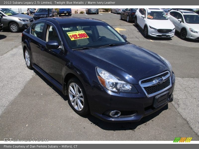 Twilight Blue Metallic / Warm Ivory Leather 2013 Subaru Legacy 2.5i Limited