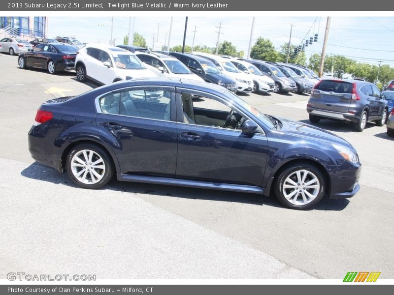 Twilight Blue Metallic / Warm Ivory Leather 2013 Subaru Legacy 2.5i Limited