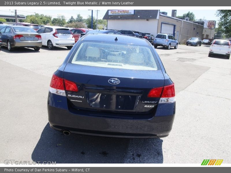 Twilight Blue Metallic / Warm Ivory Leather 2013 Subaru Legacy 2.5i Limited