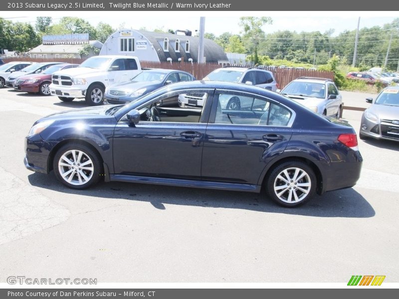 Twilight Blue Metallic / Warm Ivory Leather 2013 Subaru Legacy 2.5i Limited