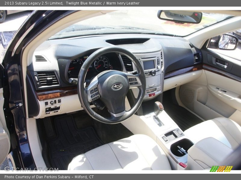Twilight Blue Metallic / Warm Ivory Leather 2013 Subaru Legacy 2.5i Limited