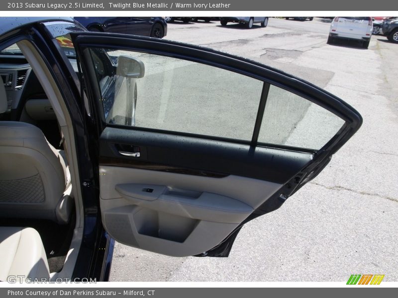 Twilight Blue Metallic / Warm Ivory Leather 2013 Subaru Legacy 2.5i Limited