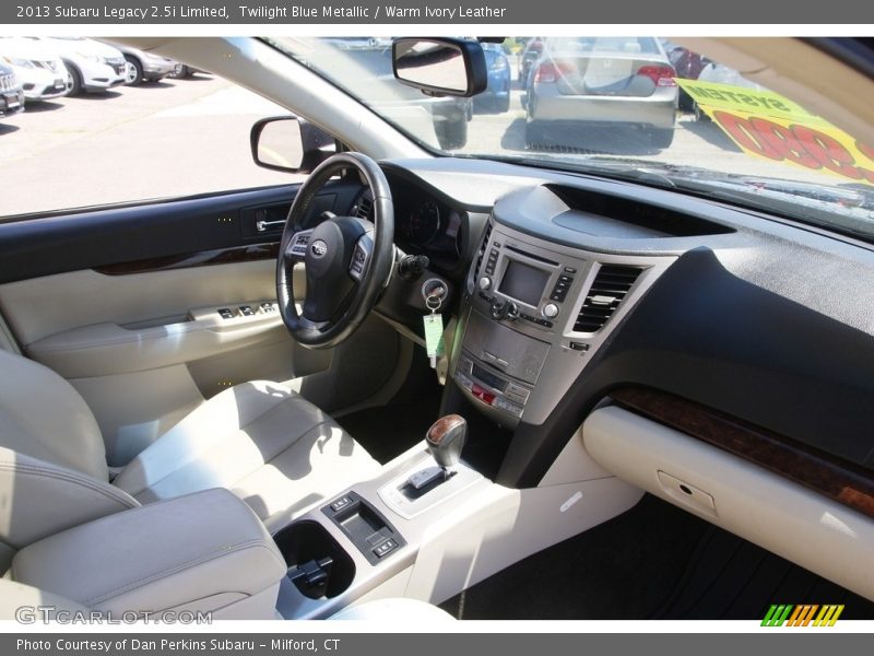 Twilight Blue Metallic / Warm Ivory Leather 2013 Subaru Legacy 2.5i Limited