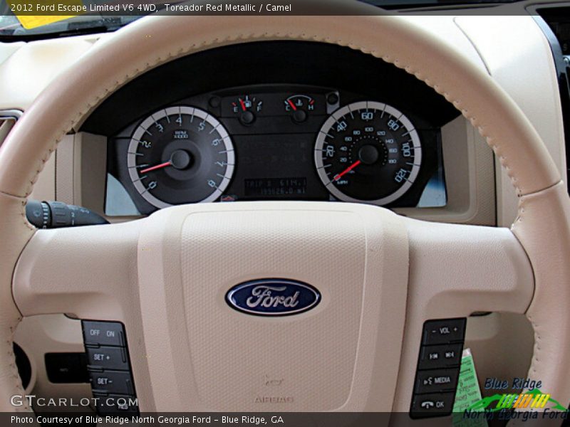 Toreador Red Metallic / Camel 2012 Ford Escape Limited V6 4WD
