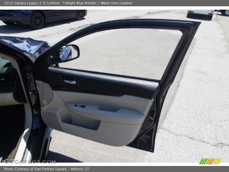 Twilight Blue Metallic / Warm Ivory Leather 2013 Subaru Legacy 2.5i Limited