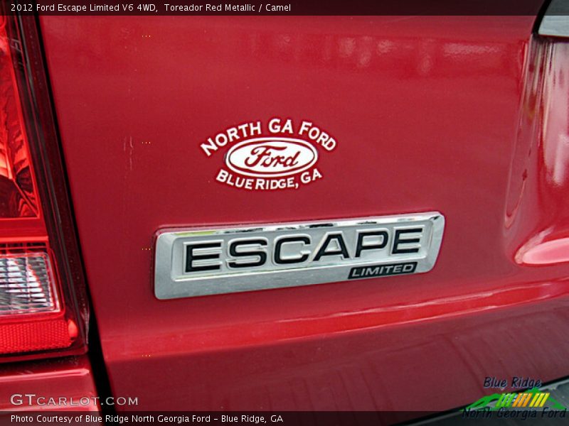 Toreador Red Metallic / Camel 2012 Ford Escape Limited V6 4WD
