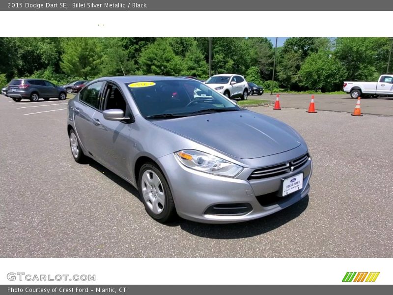 Billet Silver Metallic / Black 2015 Dodge Dart SE