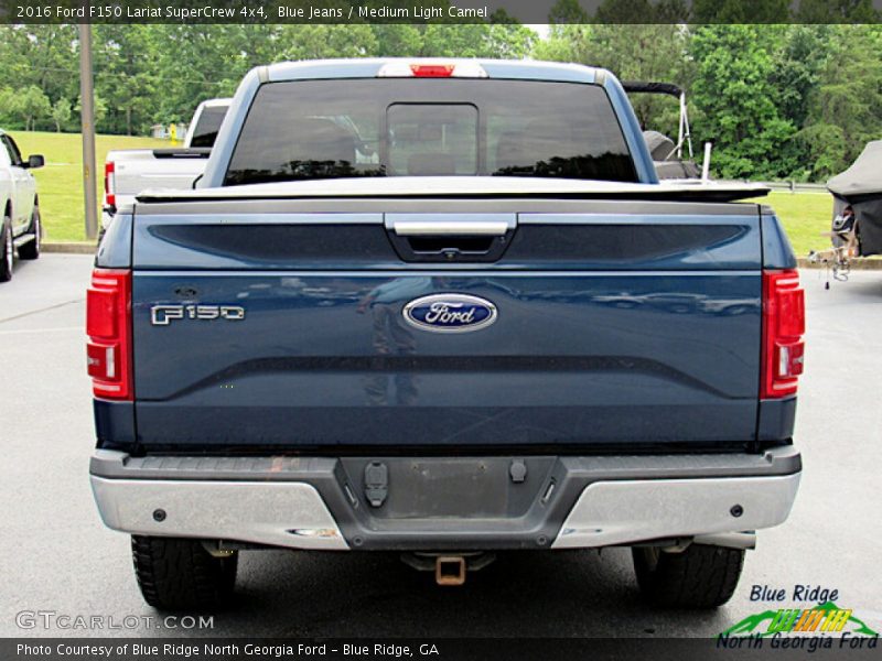 Blue Jeans / Medium Light Camel 2016 Ford F150 Lariat SuperCrew 4x4