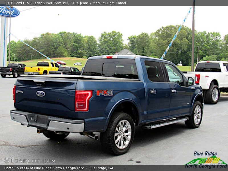 Blue Jeans / Medium Light Camel 2016 Ford F150 Lariat SuperCrew 4x4