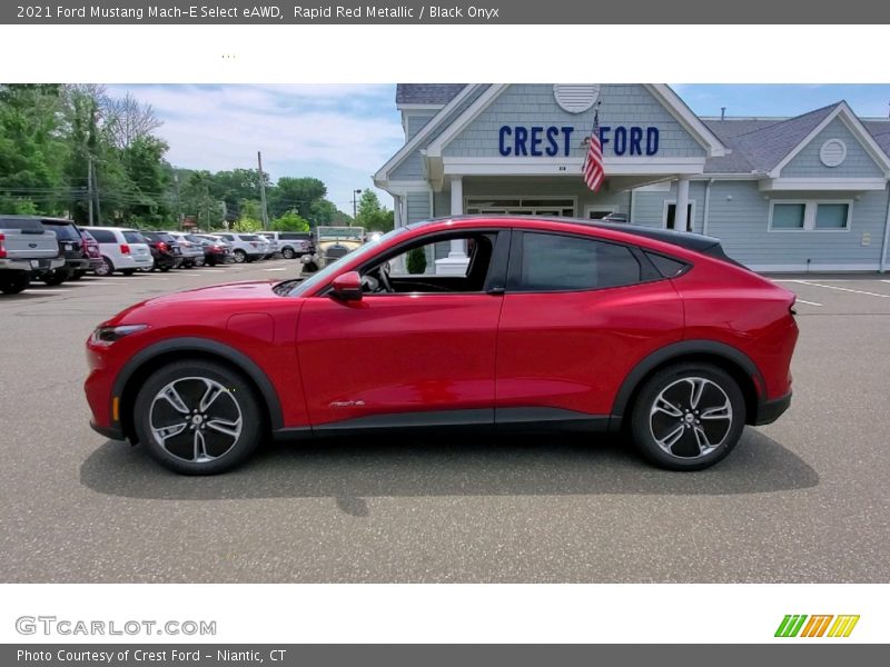 Rapid Red Metallic / Black Onyx 2021 Ford Mustang Mach-E Select eAWD