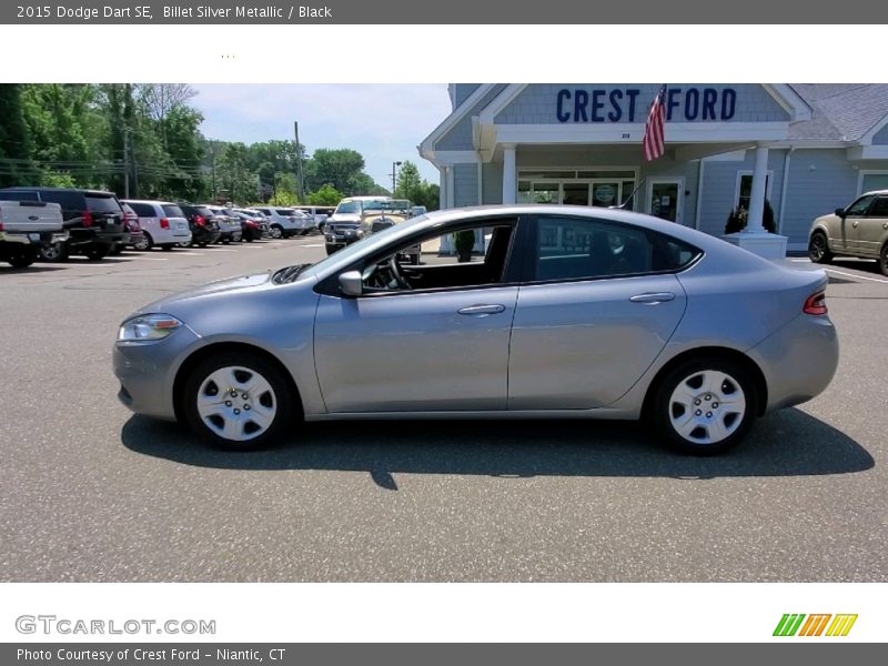 Billet Silver Metallic / Black 2015 Dodge Dart SE