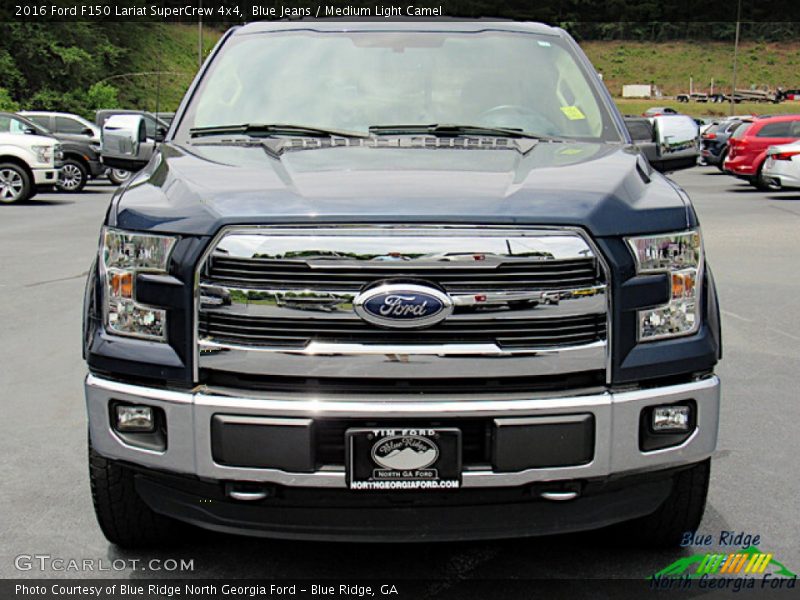 Blue Jeans / Medium Light Camel 2016 Ford F150 Lariat SuperCrew 4x4