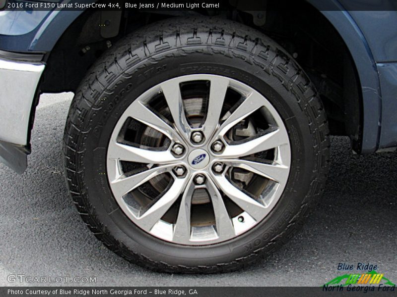 Blue Jeans / Medium Light Camel 2016 Ford F150 Lariat SuperCrew 4x4