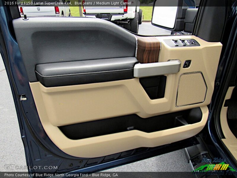 Blue Jeans / Medium Light Camel 2016 Ford F150 Lariat SuperCrew 4x4