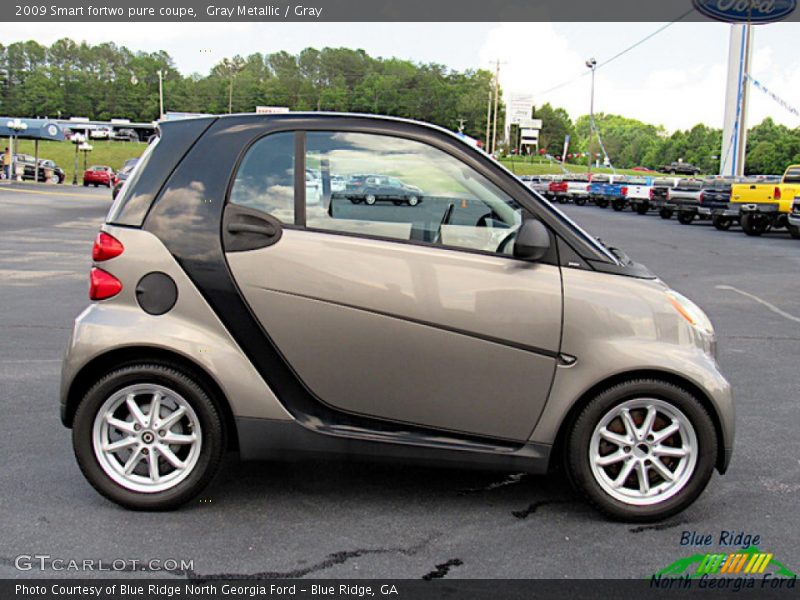 Gray Metallic / Gray 2009 Smart fortwo pure coupe