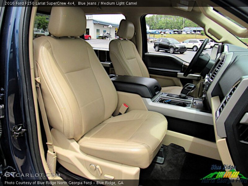 Blue Jeans / Medium Light Camel 2016 Ford F150 Lariat SuperCrew 4x4
